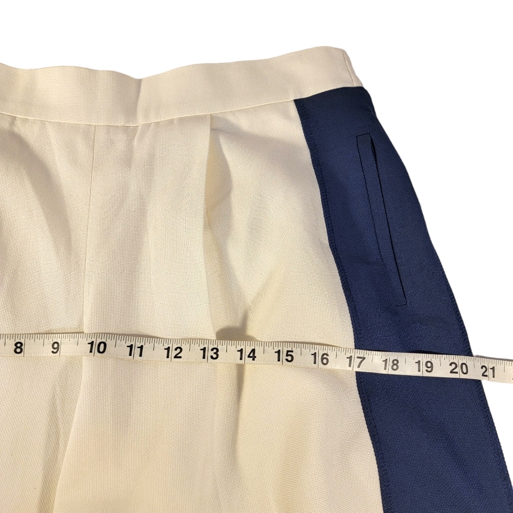 Viktor & Rolf Made in Italy Cotton Silk Blend Designer Palazzo Wide Leg Pants 42 - Picture 15 of 16